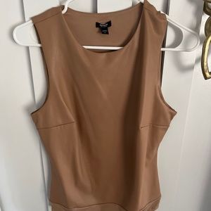 Pleather bodysuit from Express